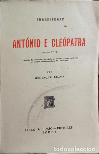 Libros: SHAKESPEARE. (William) - ANT&Oacute;NIO E CLE&Oacute;PATRA. - Foto 1