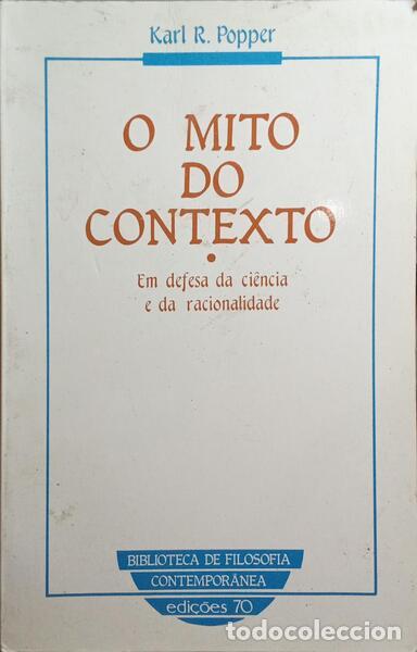 Libros: POPPER. (Karl R.) - O MITO DO CONTEXTO. - Foto 1