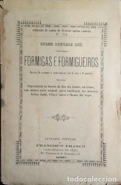 Libros: SCHWALBACH LUCCI. (Eduardo) - FORMIGAS E FORMIGUEIROS. - Foto 1