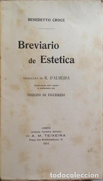 Libros: CROCE. (Benedetto) - BREVIARIO DE ESTETICA. - Foto 2