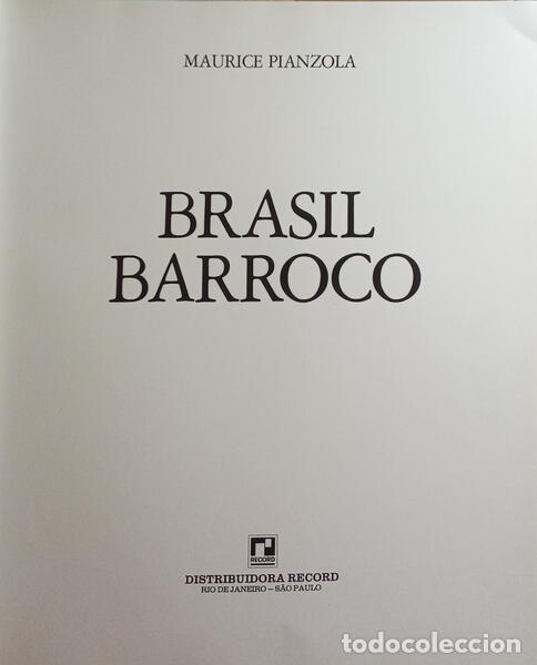 Libros: PIANZOLA. (Maurice) - BRASIL BARROCO. - Foto 2