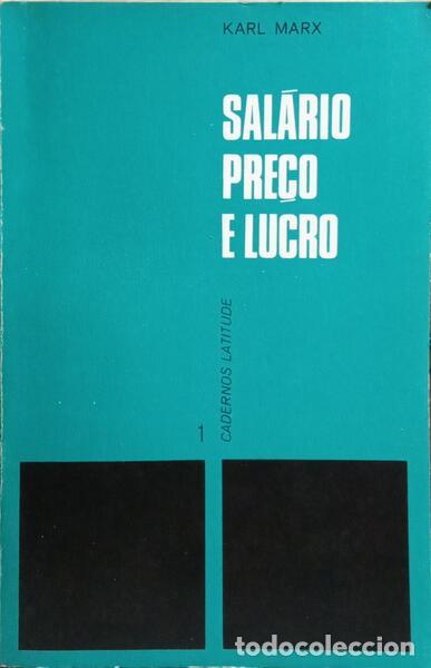 Libros: MARX. (Karl) - SAL&Aacute;RIO, PRE&Ccedil;O E LUCRO. - Foto 1