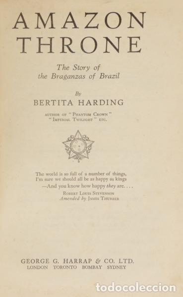 Libros: HARDING. (Bertita) - AMAZON THRONE. - Foto 1