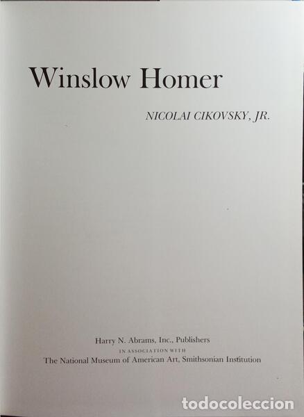 Libros: CIKOVSKY. (Nicolai) - WINSLOW HOMER. - Foto 2
