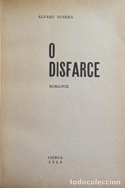 Libros: GUERRA. (&Aacute;lvaro) - O DISFARCE. - Foto 2