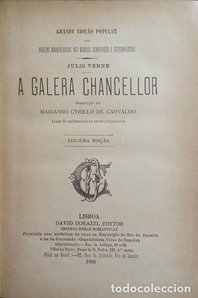 Libros: VERNE. (Jules) - A GALERA CHANCELLOR. - Foto 2