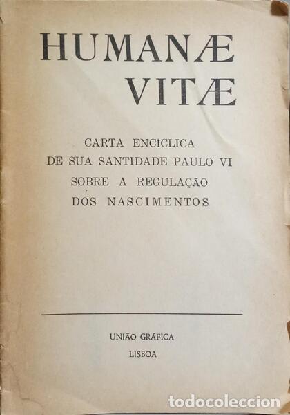 Libros: PAULO VI. - HUMANAE VITAE. - Foto 1