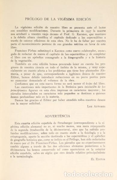 Libros: STRASBURGER. (Eduardo) - TRATADO DE BOT&Aacute;NICA. - Foto 2