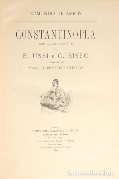 Libros: AMICIS. (Edmundo de) - CONSTANTINOPLA COM 200 ILLUSTRA&Ccedil;&Otilde;ES DE E. USSI E C. BISEO. - Foto 2