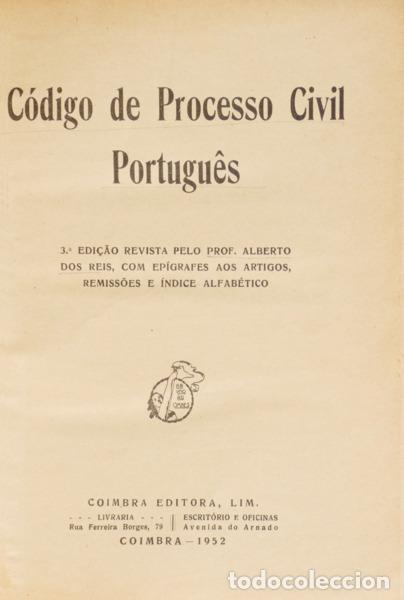 Libros: C&Oacute;DIGO DE PROCESSO CIVIL PORTUGU&Ecirc;S. [3.&ordf; EDI&Ccedil;&Atilde;O] - Foto 1