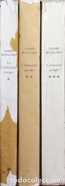 Libros: BONNARD. (Andr&eacute;) - CIVILISATION GRECQUE. [3 VOLS. / NUMERADO] - Foto 4