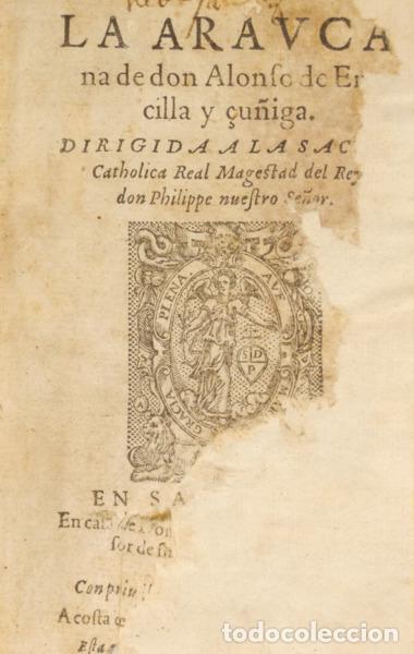 Libros: ERCILLA Y ZUNIGA. (Alonso) - LA ARAUCANA - Foto 1