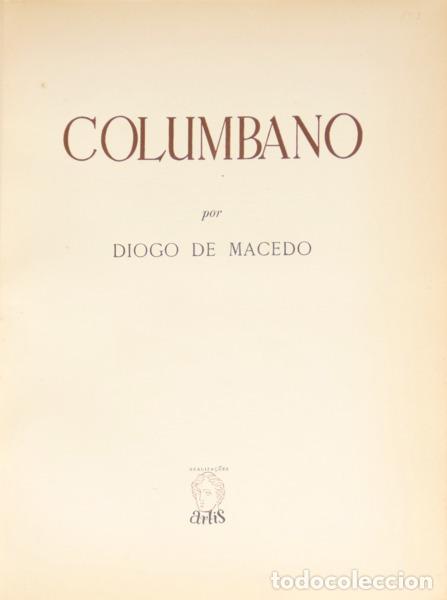 Libros: MACEDO. (Diogo de) - COLUMBANO. - Foto 1