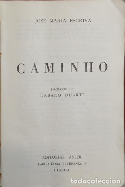 Libros: ESCRIV&Aacute;. (Josemar&iacute;a) - CAMINHO. [6.&ordf; EDI&Ccedil;&Atilde;O] - Foto 1