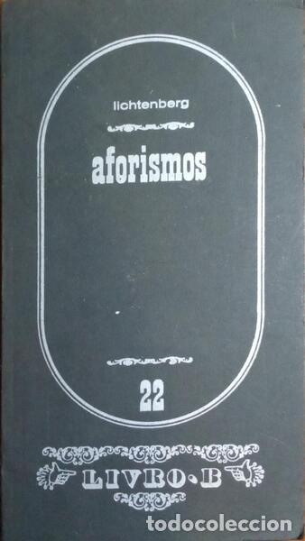 Libros: LICHTENBERG. - AFORISMOS. - Foto 1