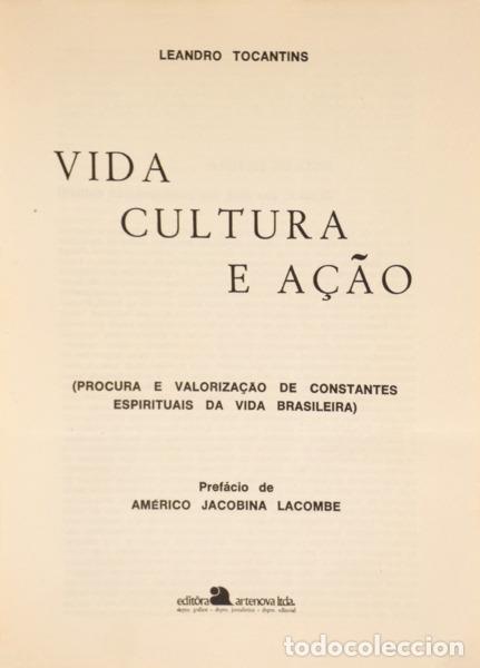 Libros: TOCANTINS. (Leandro) - VIDA CULTURA E A&Ccedil;&Atilde;O. - Foto 1