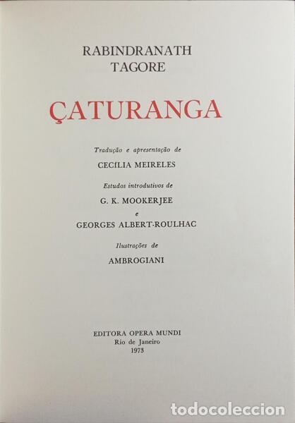 Libros: TAGORE. (Rabindranath) - &Ccedil;ATURANGA. - Foto 1