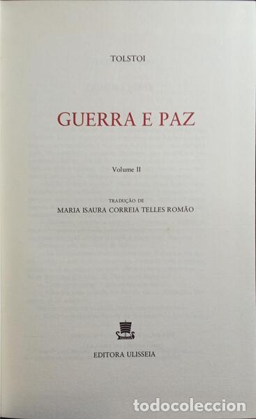 Libros: TOLST&Oacute;I. (Lev) - GUERRA E PAZ. [4 VOLS.] - Foto 2