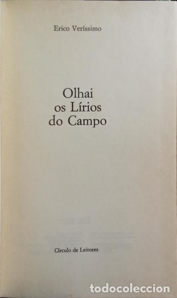 Libros: VER&Iacute;SSIMO. (Erico) - OLHAI OS L&Iacute;RIOS DO CAMPO. - Foto 2