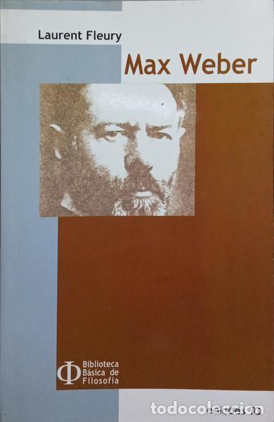 Libros: FLEURY. (Laurent) - MAX WEBER. - Foto 1