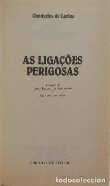 Libros: CHODERLOS DE LACLOS. (Pierre Ambroise Fran&ccedil;ois) - AS LIGA&Ccedil;&Otilde;ES PERIGOSAS. - Foto 2