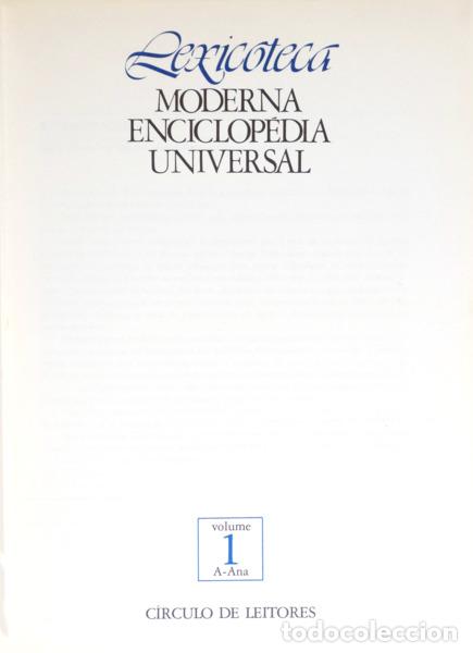 Libros: LEXICOTECA, MODERNA ENCICLOP&Eacute;DIA UNIVERSAL. [21 VOLS.] - Foto 1
