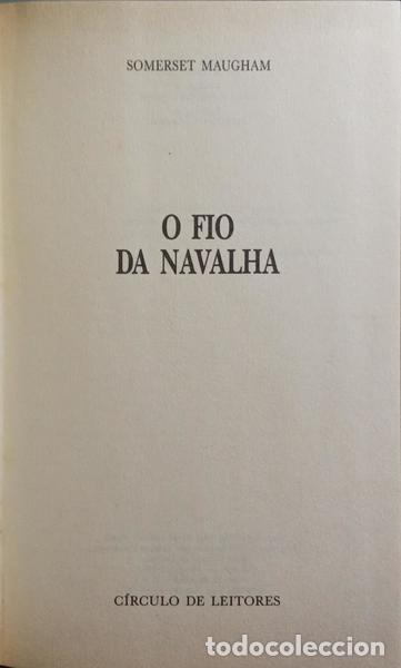 Libros: SOMERSET MAUGHAM. (William) - O FIO DA NAVALHA. - Foto 2