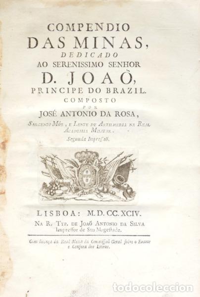 Libros: ROSA. (Jos&eacute; Ant&oacute;nio da) - COMPENDIO DAS MINAS, - Foto 1