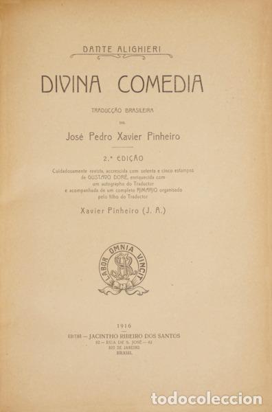 Libros: ALIGHIERI. (Dante) - DIVINA COM&Eacute;DIA. [2.&ordf; EDI&Ccedil;&Atilde;O] - Foto 2