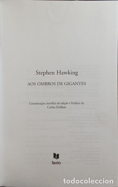 Libros: HAWKING. (Stephen William) - AOS OMBROS DE GIGANTES. - Foto 2