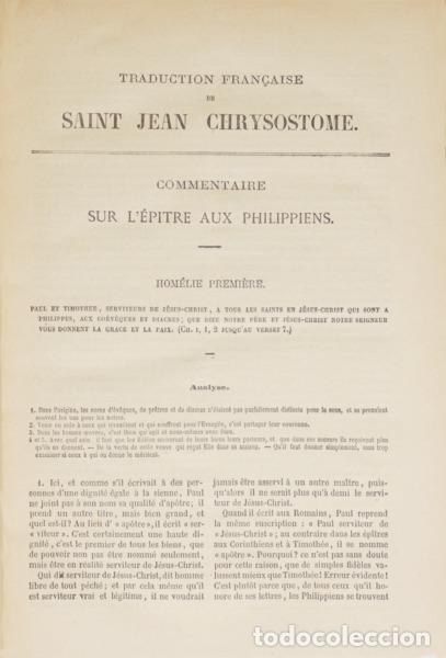 Libros: CHRYSOSTOME. (Saint Jean) - OEUVRES COMPL&Egrave;TES - Foto 3