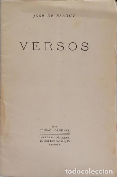 Libros: ESAGUY. (Jos&eacute; de) - VERSOS. - Foto 1
