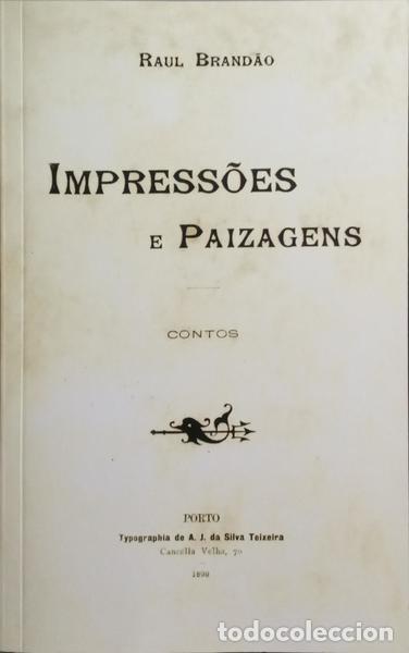 Libros: BRAND&Atilde;O. (Raul) - IMPRESS&Otilde;ES E PAIZAGENS. [FAC-S&Iacute;MILE] - Foto 1
