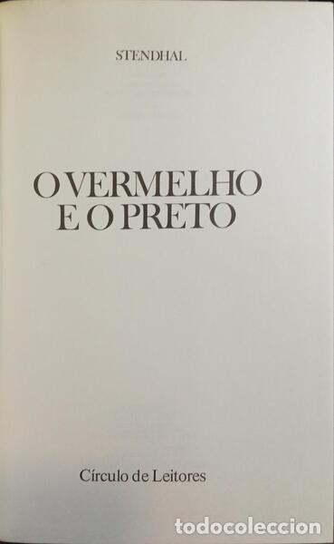 Libros: STENDHAL. (Henri-Marie Beyle) - O VERMELHO E O PRETO. - Foto 1