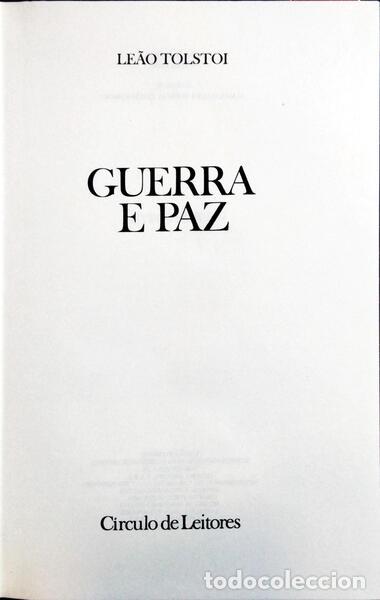 Libros: TOLSTOI. (Lev) - GUERRA E PAZ. [3 VOLS.] - Foto 2