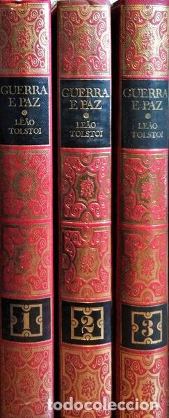 Libros: TOLSTOI. (Lev) - GUERRA E PAZ. [3 VOLS.] - Foto 4