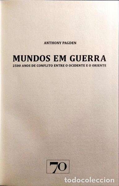 Libros: PAGDEN. (Anthony) - MUNDOS EM GUERRA. - Foto 2