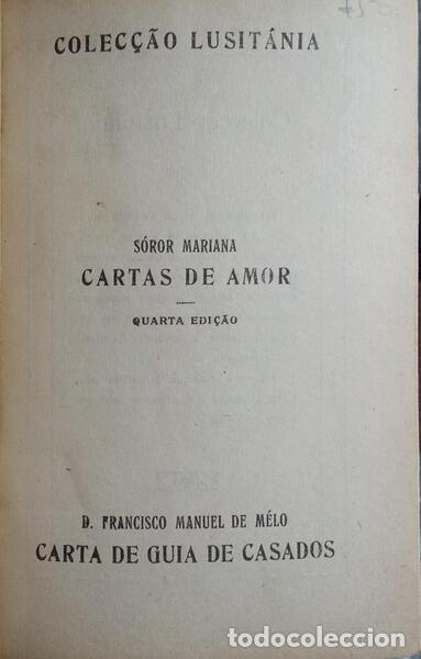 Libros: ALCOFORADO. (Soror Mariana) - CARTAS DE AMOR. - Foto 2