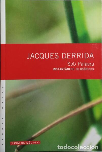 Libros: DERRIDA. (Jacques) - SOB PALAVRA. - Foto 1