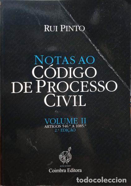 Libros: PINTO. (Rui) - NOTAS AO C&Oacute;DIGO DE PROCESSO CIVIL, VOLUME II. - Foto 1