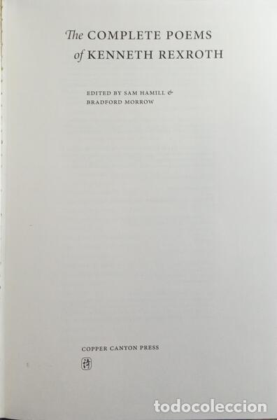 Libros: REXBOTH. (Kenneth) - THE COMPLETE POEMS. - Foto 2