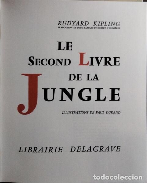 Libros: KIPLING. (Rudyard) - LE LIVRE DE LA JUNGLE. [2 VOLS.] - Foto 2