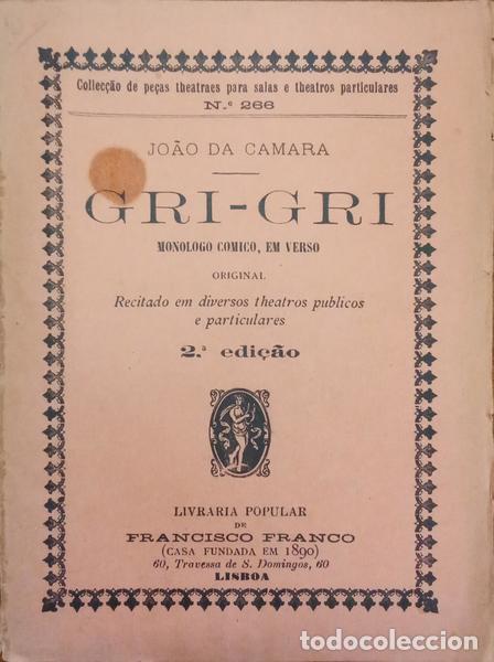 Libros: CAMARA. (Jo&atilde;o da) - GRI-GRI. [2.&ordf; EDI&Ccedil;&Atilde;O] - Foto 1