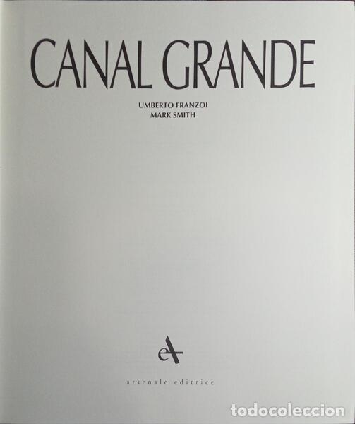 Libros: FRANZOI. (Umberto) e Mark Smith. - CANAL GRANDE. - Foto 2