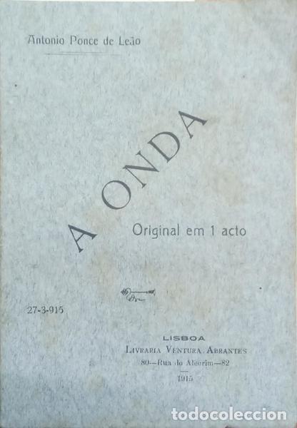Libros: PONCE DE LE&Atilde;O. (Ant&oacute;nio) - A ONDA. - Foto 1