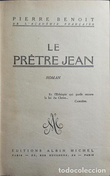 Libros: BENOIT. (Pierre) - LE PR&Ecirc;TRE JEAN. - Foto 1