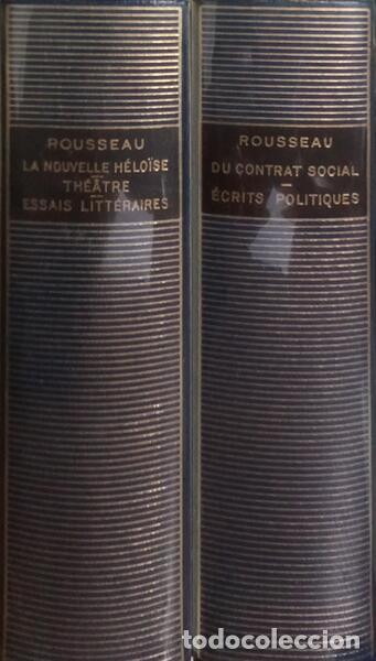 Libros: ROUSSEAU. (Jean-Jacques) - CEUVRES COMPL&Egrave;TES. [2 VOLS.] - Foto 4