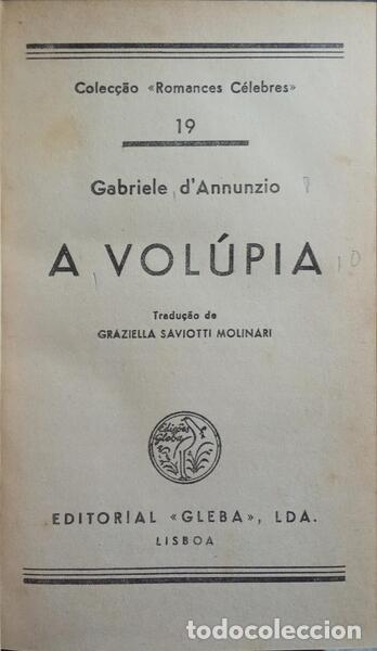 Libros: DANNUNZIO. (Gabriele) - A VOL&Uacute;PIA. - Foto 1