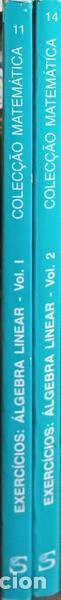 Libros: FERREIRA. (Manuel Alberto M.) e Isabel Amaral. - &Aacute;LGEBRA LINEAR: EXERC&Iacute;CIOS. [2 VOLS.] - Foto 4