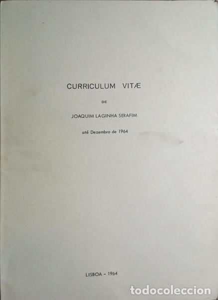 Libros: LAGINHA SERAFIM. (Joaquim) - CURRICULUM VITAE. - Foto 1